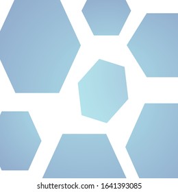 Abstract hexagon background. Technology polygonal design. Digital futuristic minimalism. Vector