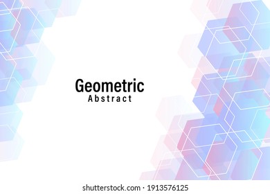 Abstract hexagon background. Technology polygonal design. Digital futuristic minimalism. Medical network isolated on white background. Vector