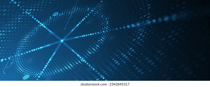 Abstract hexagon background. Technology polygonal design. Digital futuristic minimalism