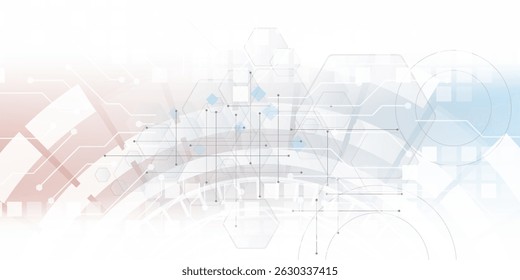 Resumo do hexágono. Tecnologia de design poligonal. Minimalismo futurista digital. Ilustração vetorial