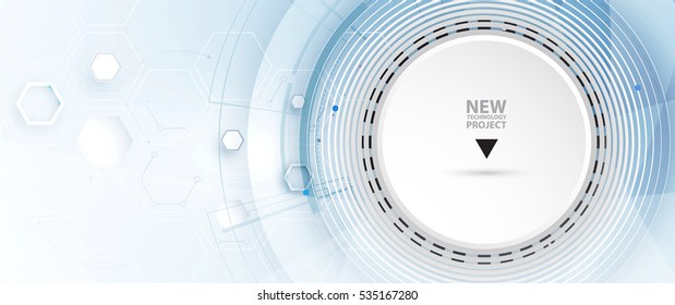 Abstract hexagon background. Technology polygonal design. Digital futuristic minimalism. Vector