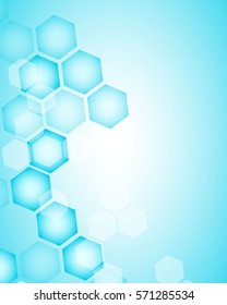 Abstract hexagon background. Technology polygonal design