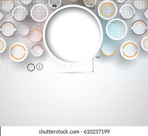 Abstract hexagon background. Technology polygonal design. Digital futuristic minimalism. Vector