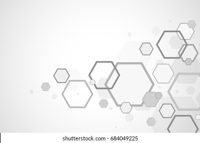 Abstract Hexagon Background , Technology Polygonal Concept