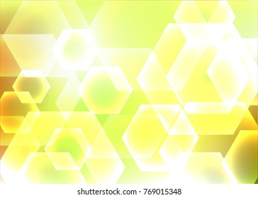 Abstract hexagon background. Technology polygonal design.