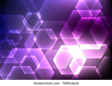 Abstract hexagon background. Technology polygonal design