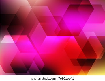 Abstract hexagon background. Technology polygonal design