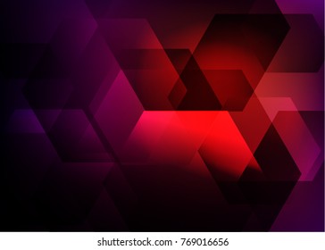 Abstract hexagon background. Technology polygonal design