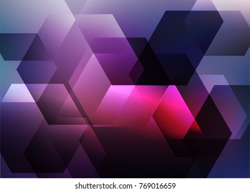 Abstract hexagon background. Technology polygonal design