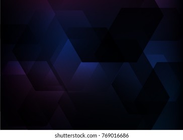 Abstract hexagon background. Technology polygonal design