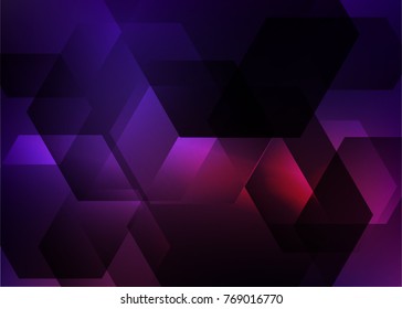 Abstract hexagon background. Technology polygonal design