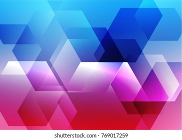 Abstract hexagon background. Technology polygonal design
