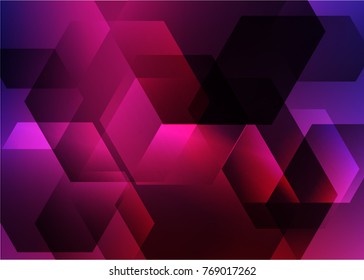 Abstract hexagon background. Technology polygonal design
