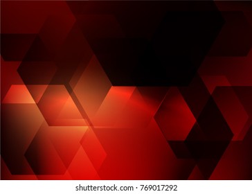 Abstract hexagon background. Technology polygonal design
