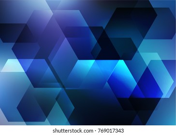 Abstract hexagon background. Technology polygonal design
