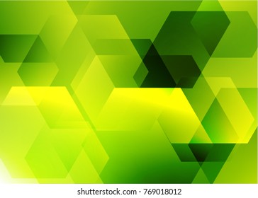 Abstract hexagon background. Technology polygonal design
