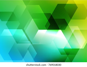 Abstract hexagon background. Technology polygonal design
