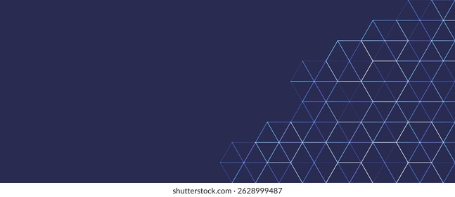 Abstract hexagon background with triangle shape