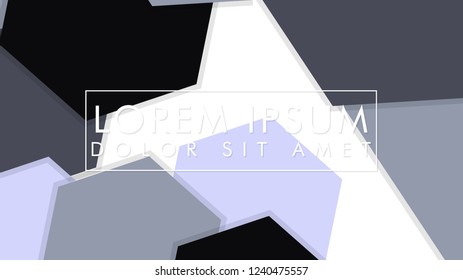 abstract hexagon background vector design with shadow , color gradient black and white