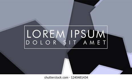 abstract hexagon background vector design with shadow , color gradient black and white