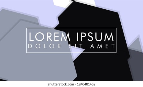 abstract hexagon background vector design with shadow , color gradient black and white