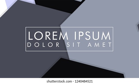 abstract hexagon background vector design with shadow , color gradient black and white