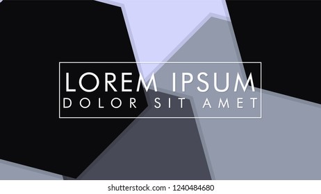 abstract hexagon background vector design with shadow , color gradient black and white