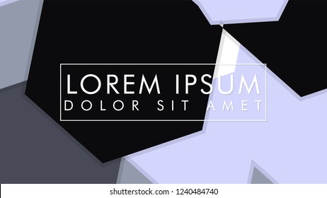 abstract hexagon background vector design with shadow , color gradient black and white