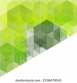 Abstract hexagon background. Vector geometric design.