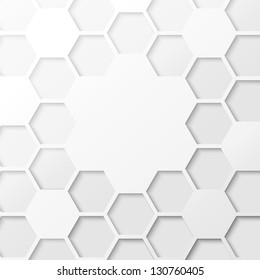 Abstract hexagon background. Vector illustration, contains transparencies, gradients and effects.