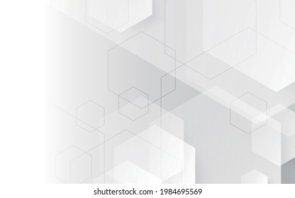 Abstract hexagon background. Vector illustration.