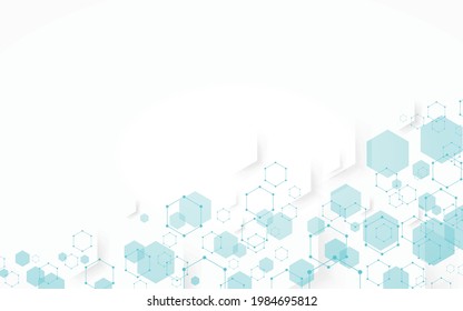 Abstract hexagon background. Vector illustration.