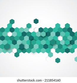 Abstract hexagon background    vector illustration    design for poster  flyer  cover  brochure