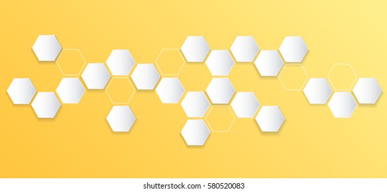 abstract hexagon bee hive background