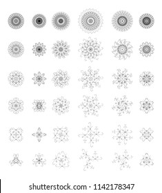 Abstract hexagon Black