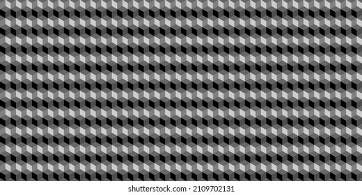 Abstract hexagon black and white background. Modern cube texture. Vector EPS 10