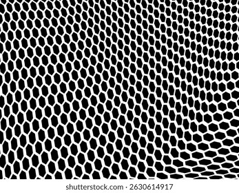 Abstractas hexágono patrón de diseño plano blanco y negro. Fondo geométrico blanco. Ilustración vectorial.