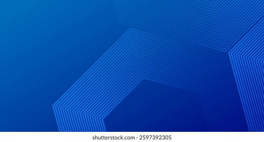 Abstract Hexagon Blue Tech Finance Fintech Background Abstract Pixel Pattern. Abstract Business Tech blue background