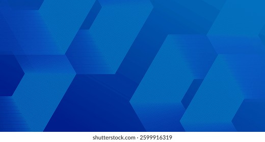Abstract Hexagon Blue Tech Finance Fintech Background Abstract Pixel Pattern Simple Modern