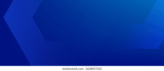 Abstract Hexagon Blue Tech Finance Fintech Background Abstract Pixel Pattern.