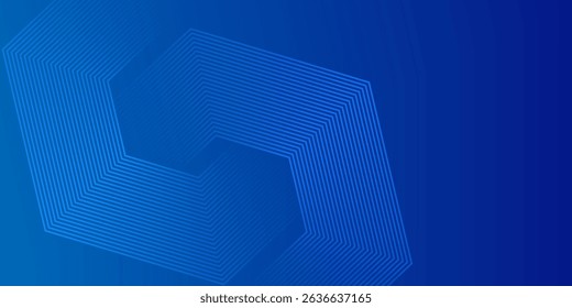 Abstract Hexagon Blue Tech Finance Fintech Background Abstract Pixel Pattern. Abstract Business Tech Simple Art Modern Abstract