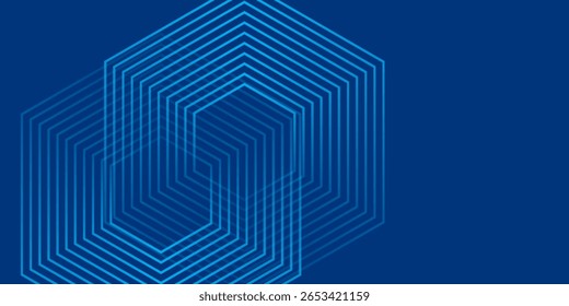 Resumo Hexágono Blue Tech Finanças Fintech Fundo Abstract Pixel Pattern. Abstrato Negócios Tecnologia Arte Simples Moderna Abstrato