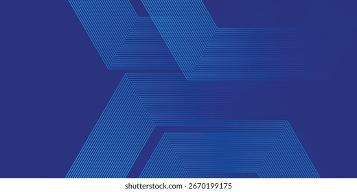Resumo Hexágono Blue Tech Finanças Fintech Fundo Abstract Pixel Pattern. Ilustração vetorial abstrata 