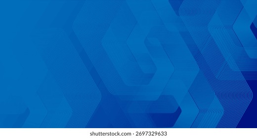 Abstraktes Hexagon Blue Tech Finance Fintech Hintergrund Abstraktes Pixelmuster. Abstrakte Business Tech Einfache Kunst Moderne Abstrakt