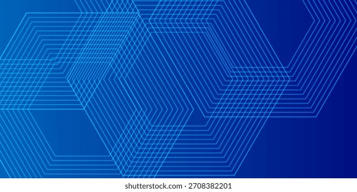 Resumo Hexágono Blue Tech Finanças Fintech Fundo Abstract Pixel Pattern. Abstrato Negócios Tecnologia Arte Simples Moderna Abstrato