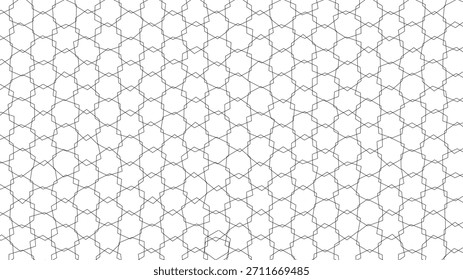 Abstractas hexágono patrón de vidrio roto con líneas geométricas delgadas ideal para fondos, Diseño web y proyectos de decoración moderna aislados sobre fondo blanco Ilustración vectorial