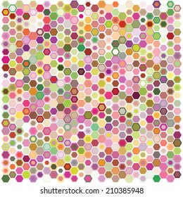 abstract hexagon colorful background