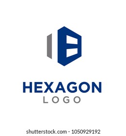 Abstract Hexagon Cube Garage Warehouse logo design inspiration