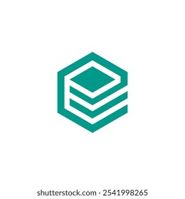 Abstract Hexagon Cube Logo design vector template