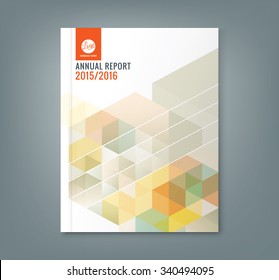 Abstract Hexagon Cube Pattern Background Design For Corporate Business Annual Report Book Cover Brochure Flyer Poster